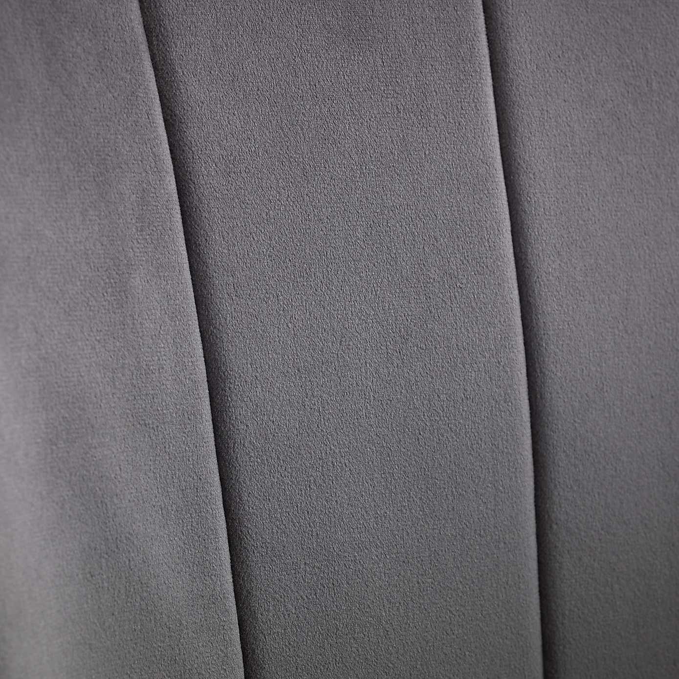 Hobart Set of 2 Scalloped Dining Chairs Grey