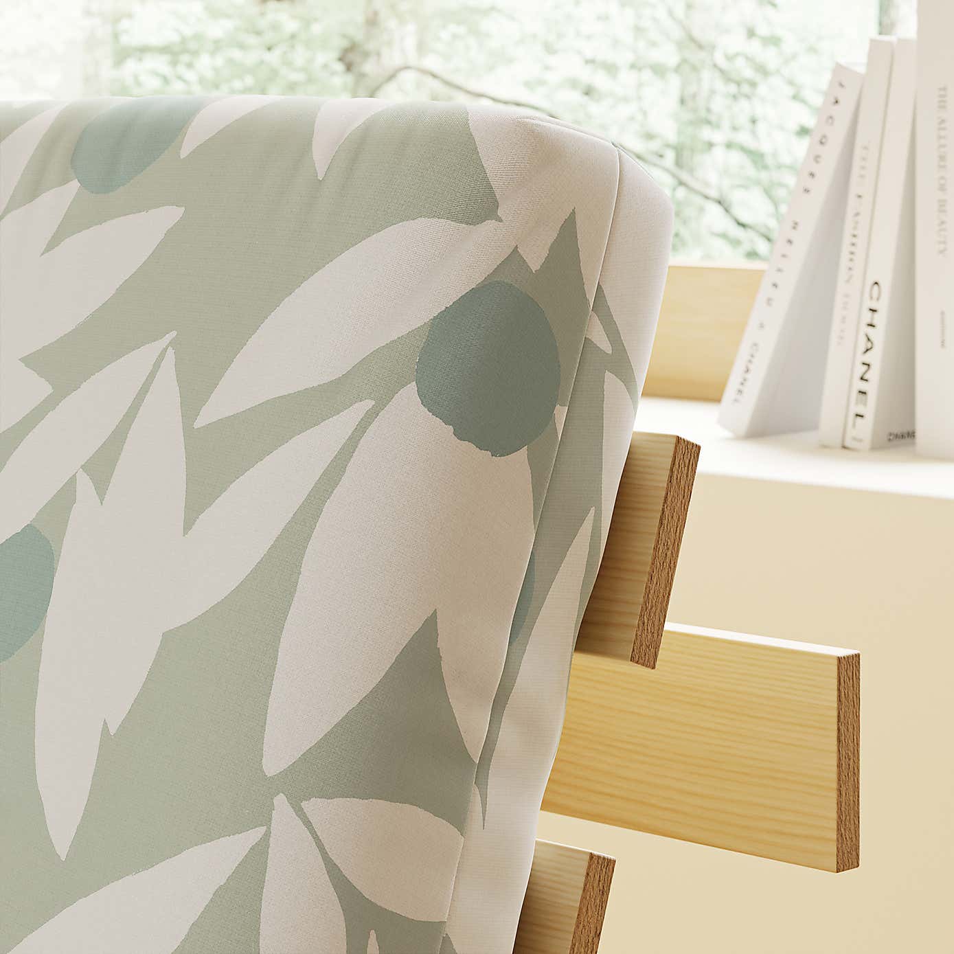 Mito Erwin Single Futon Sage Natural Frame