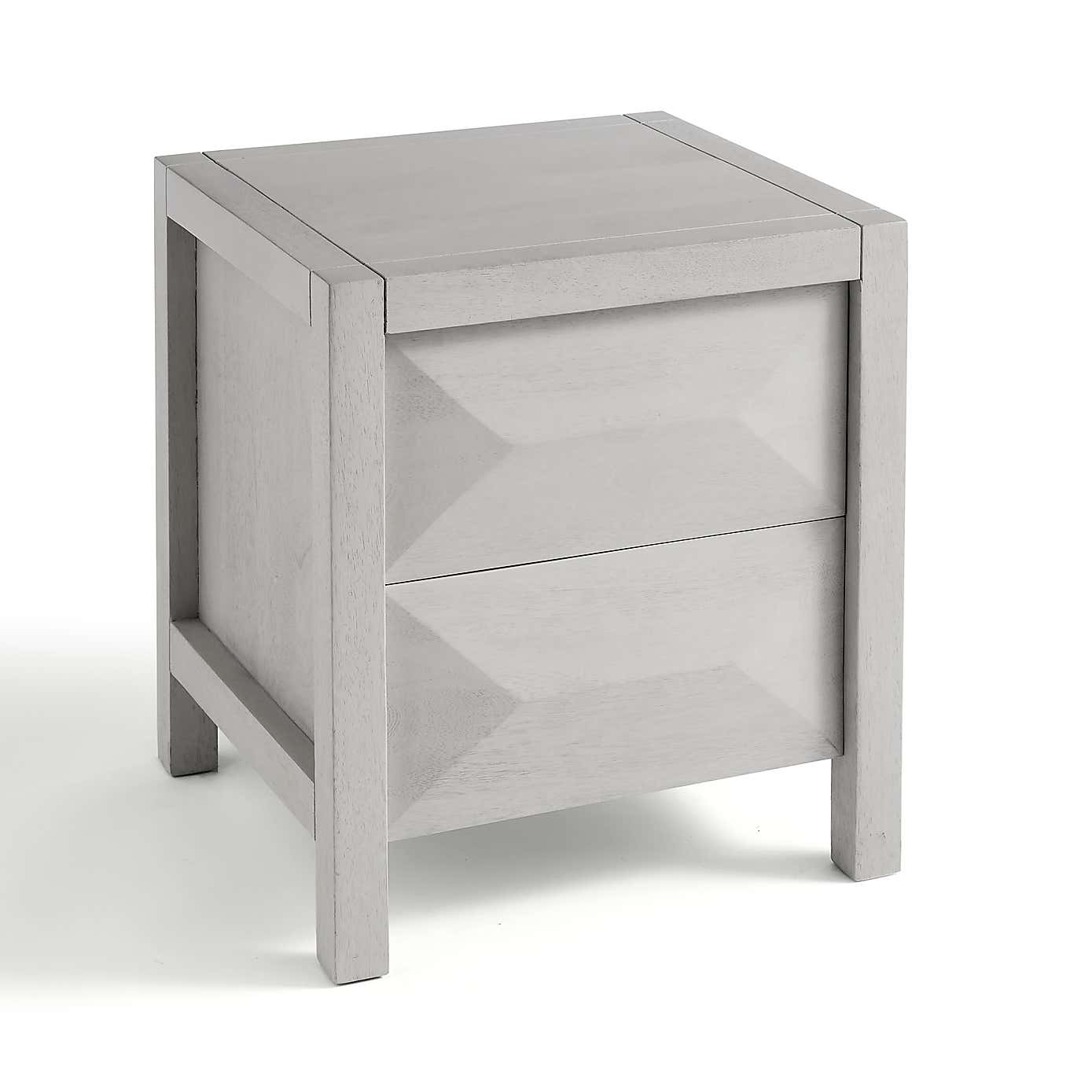 Watkins 2 Drawer Bedside Table, Mango Wood