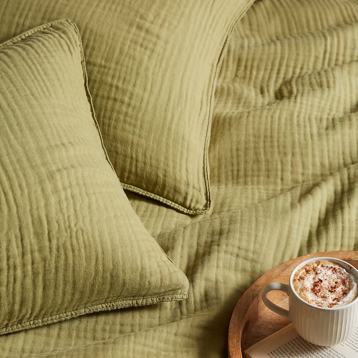 Cotton Muslin Woven Duvet Cover & Pillowcase Set