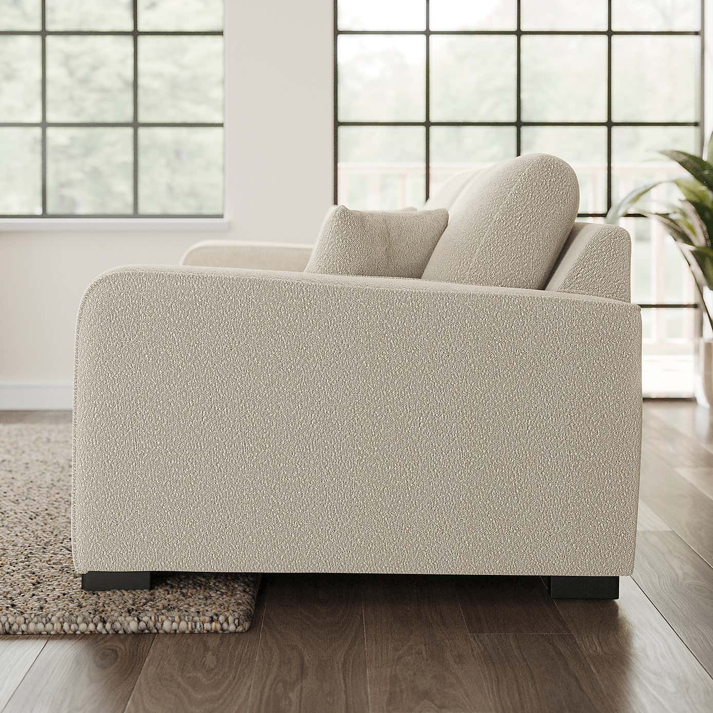 Carson Tonal Boucle 3 Seater Sofa