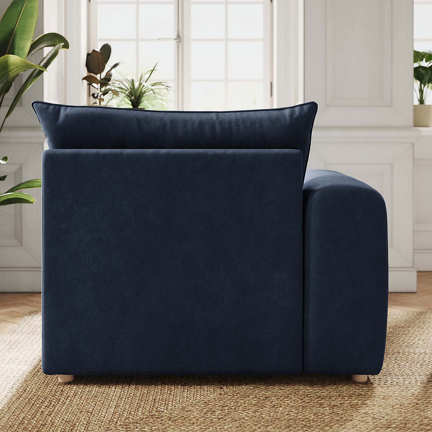 Full Circle Austin Cosy Velvet Modular Arm Corner Piece