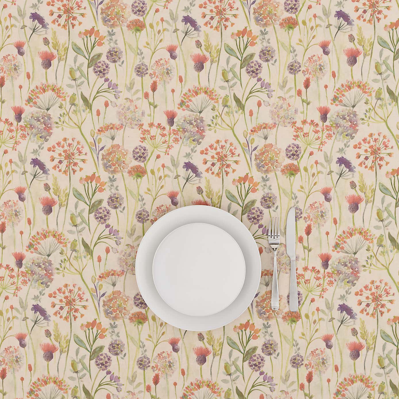 By the Metre Watercolour Florals Oilcloth