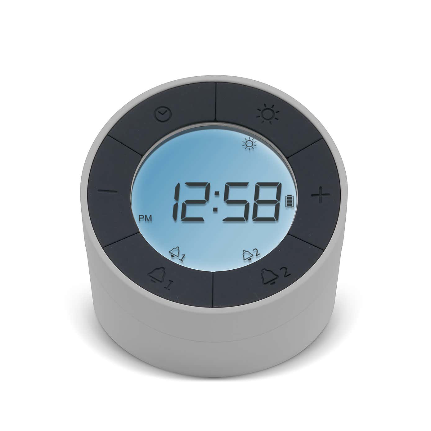 Acctim Jowie Dual Digital Alarm Clock 9x8x8cm