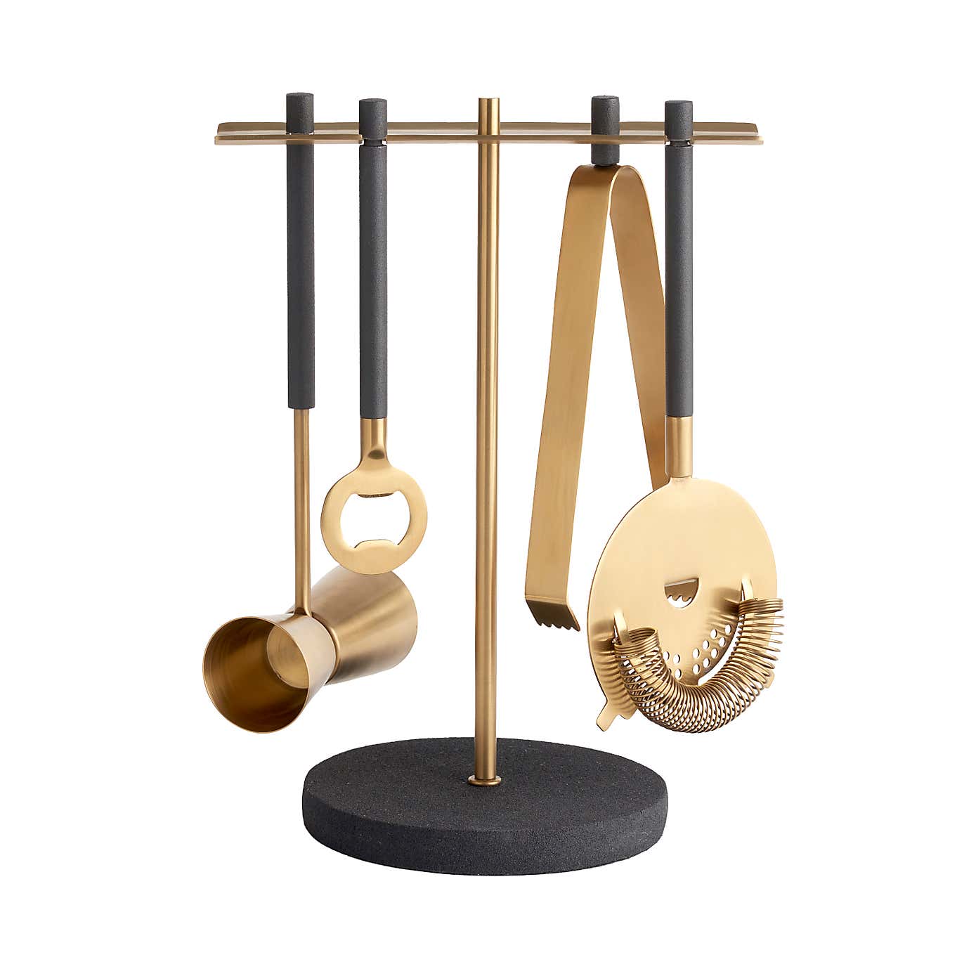 Gold and Black Bar Tools Set