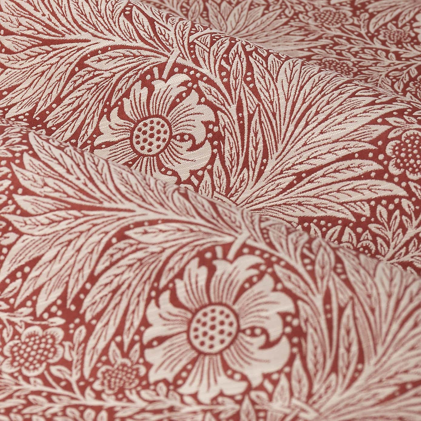 Morris & Co. Marigold Jacquard Pencil Pleat Curtains