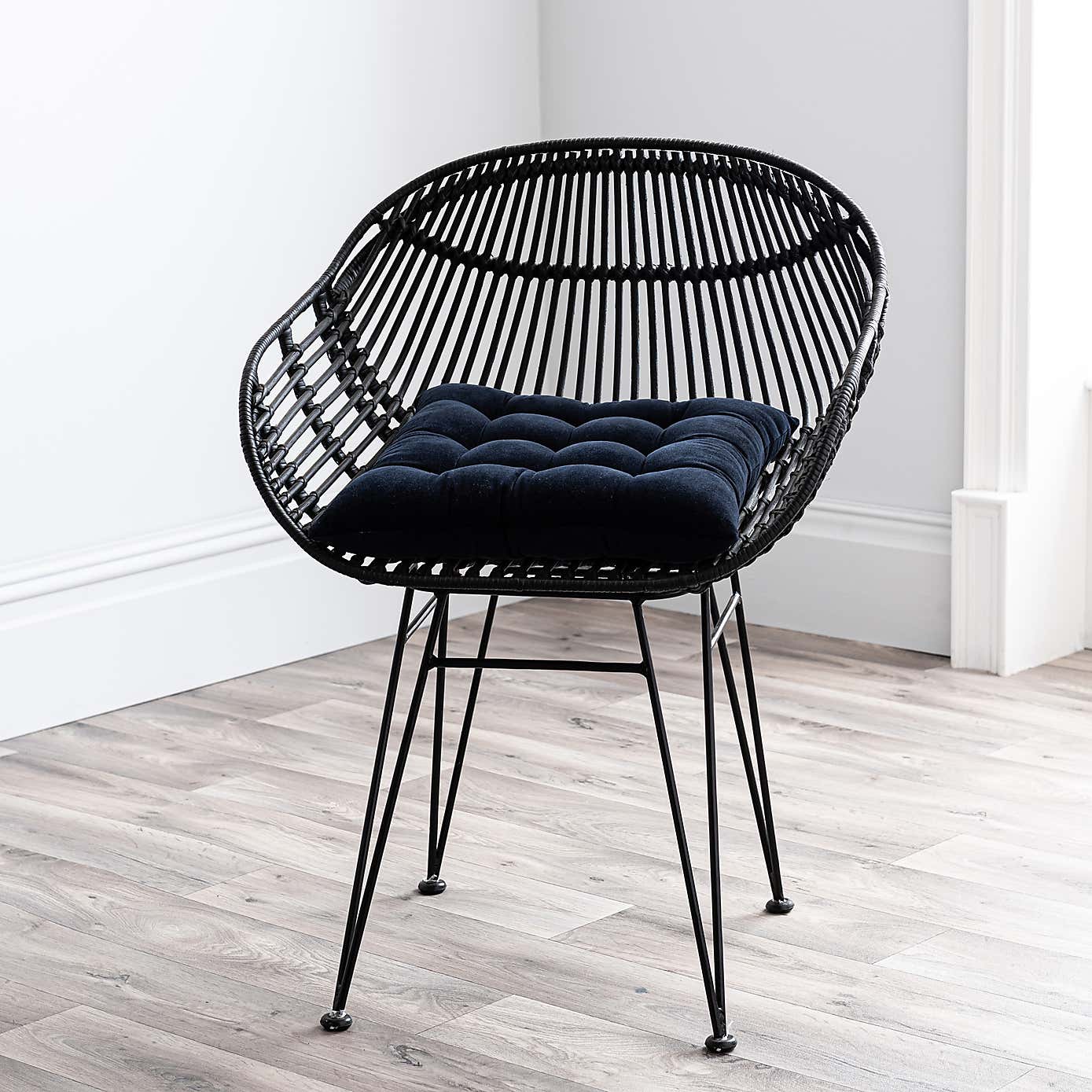 Grey Clara Velvet Seatpad