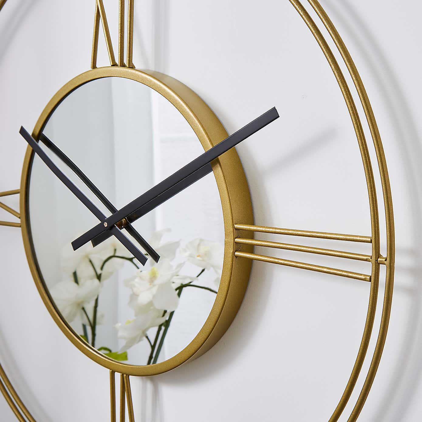 Indoor Outdoor Luxe Gold Clock 60cm