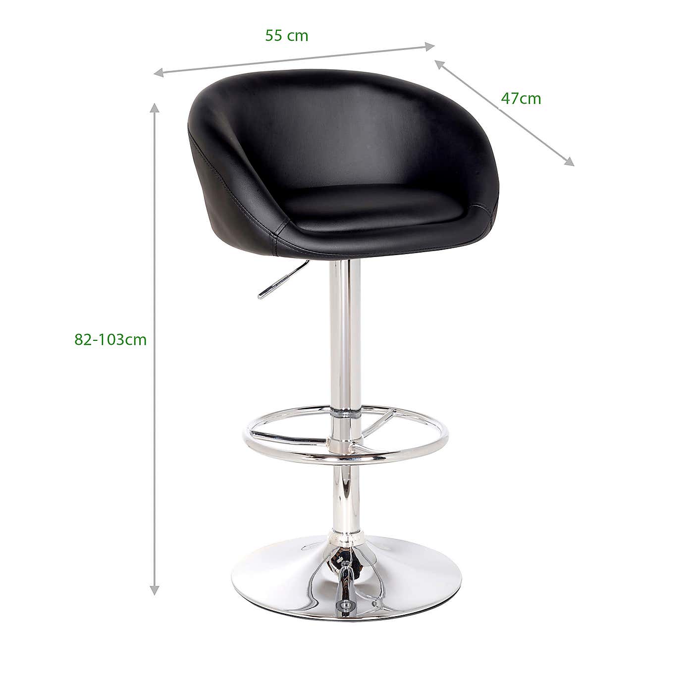 Apollo PU Leather Bar Stool