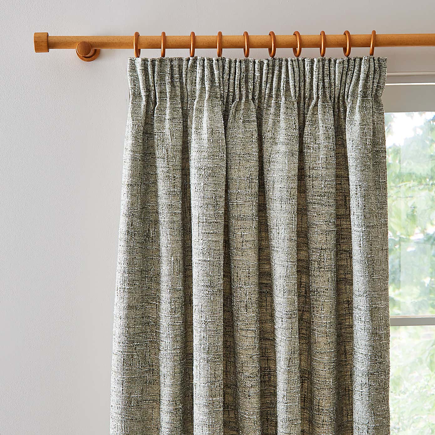 Cohen Unlined Pencil Pleat Curtains