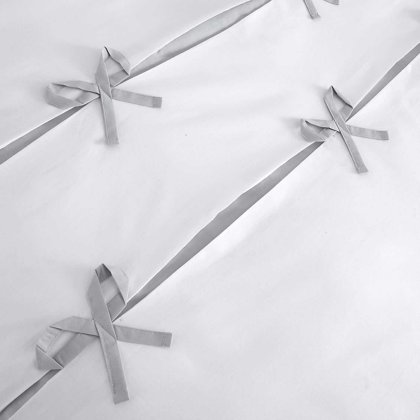 Catherine Lansfield Milo Bow Duvet Cover & Pillowcase Set