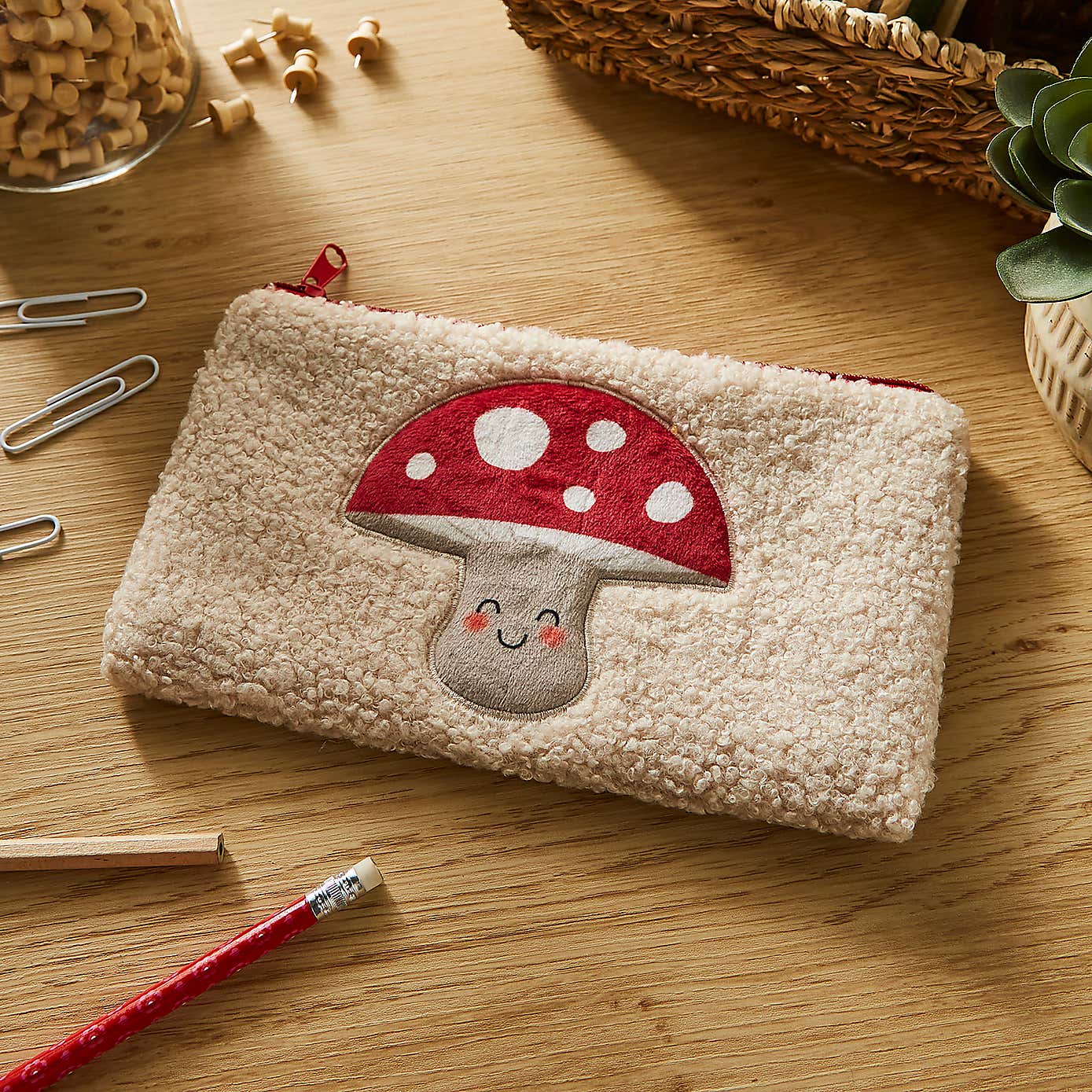 Waters & Noble Mushroom Pencil Case