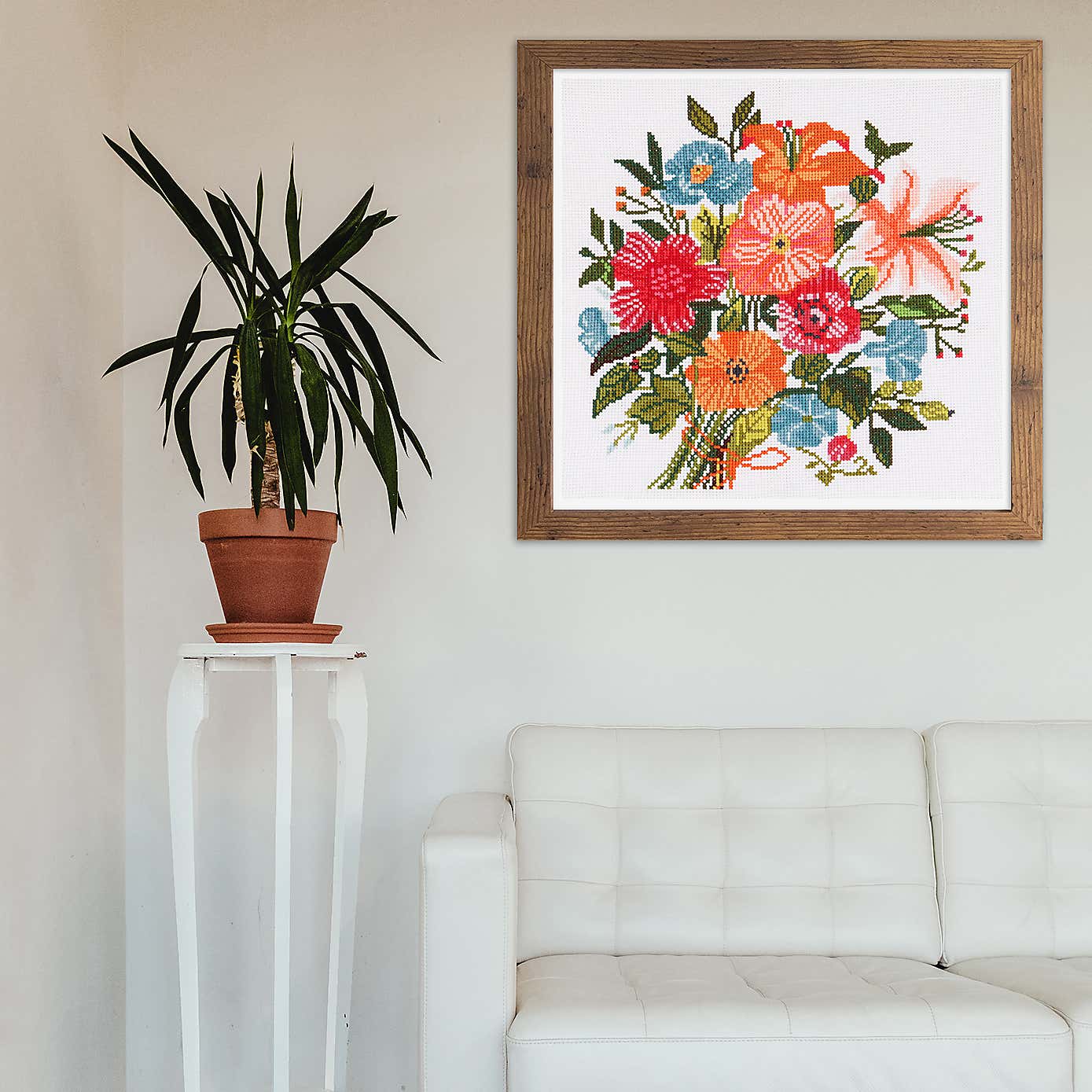 Cross Stitch Floral Bouquet