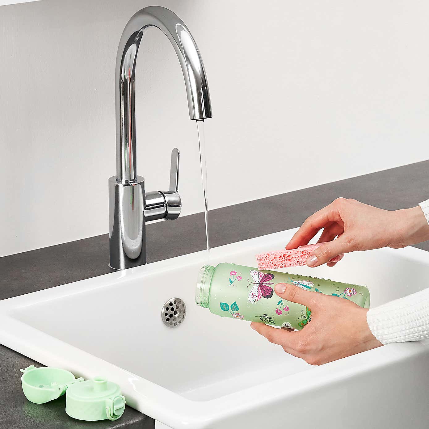 Ion8 Butterfly Leak Proof Slim Water Bottle, 500ml