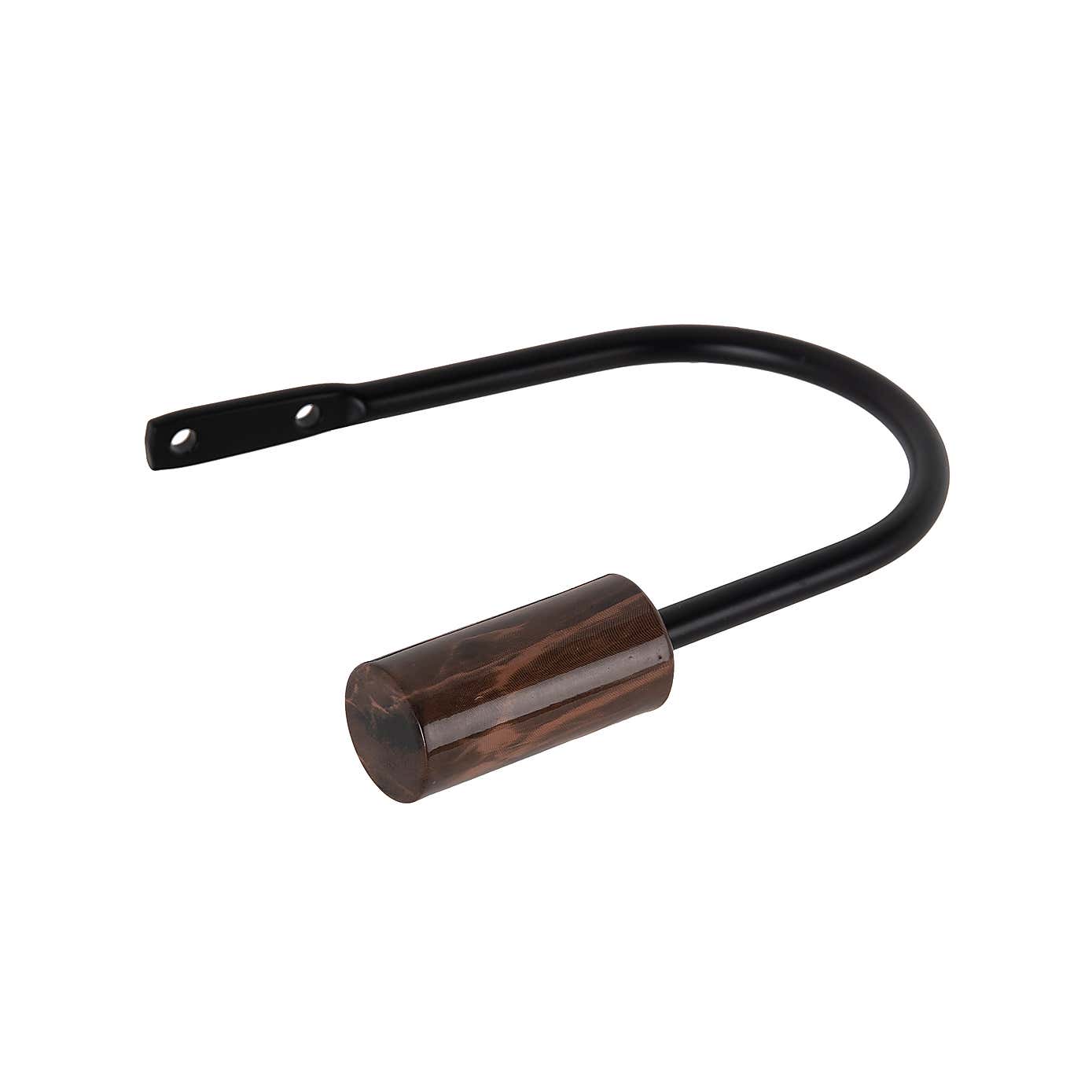 Marble Matt Black Curtain Holdbacks