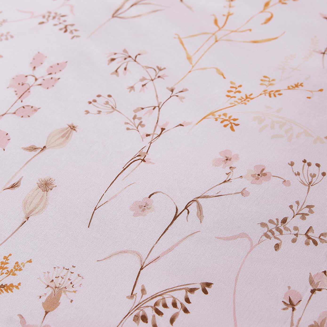 Freya Stem Floral 144 Thread Count Cotton Duvet Cover & Pillowcase Set