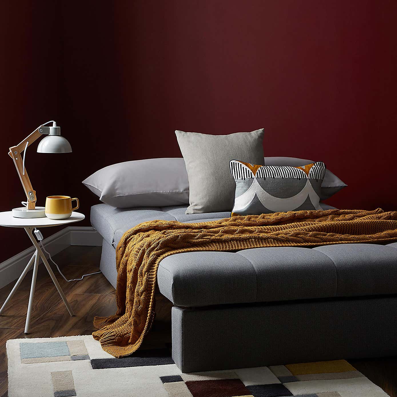 Grey Rowan Single Sofa Bed