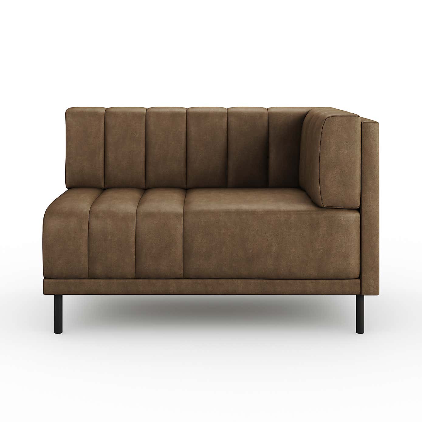 Amali Corner Dining Bench, Faux Leather