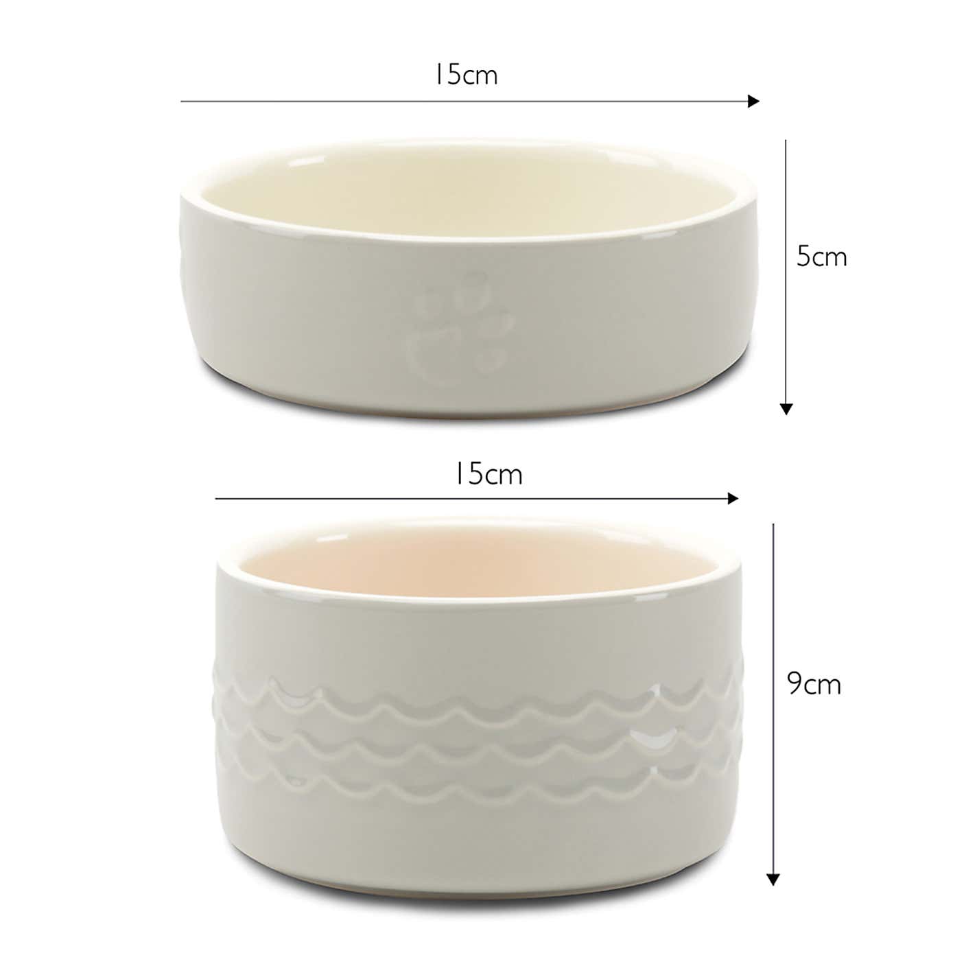 Scruffs Set of 2 Medium Icon Dog Bowls