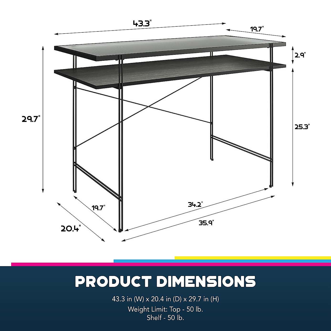 Wainwright Desk, Black Oak