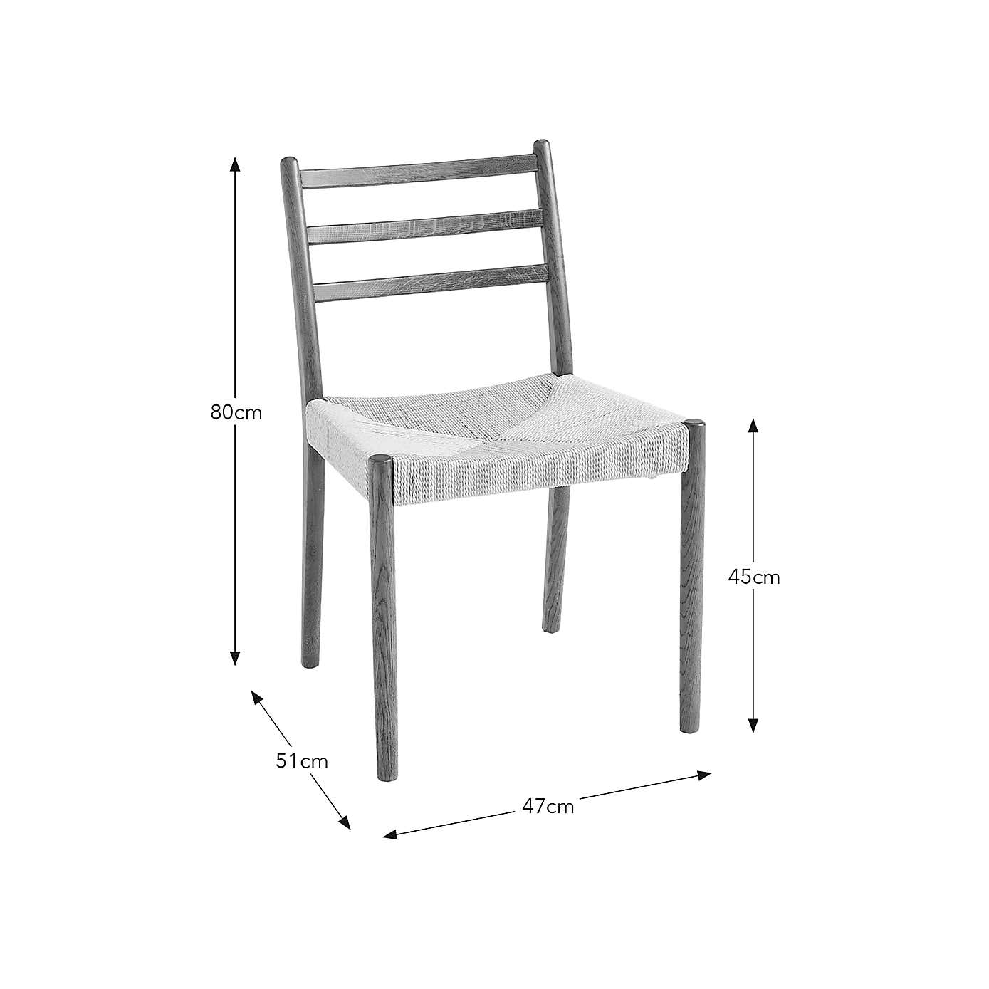 Karla Rectangular Extendable Dining Table with 4 Arthur Dark Stained Oak Dining Chairs