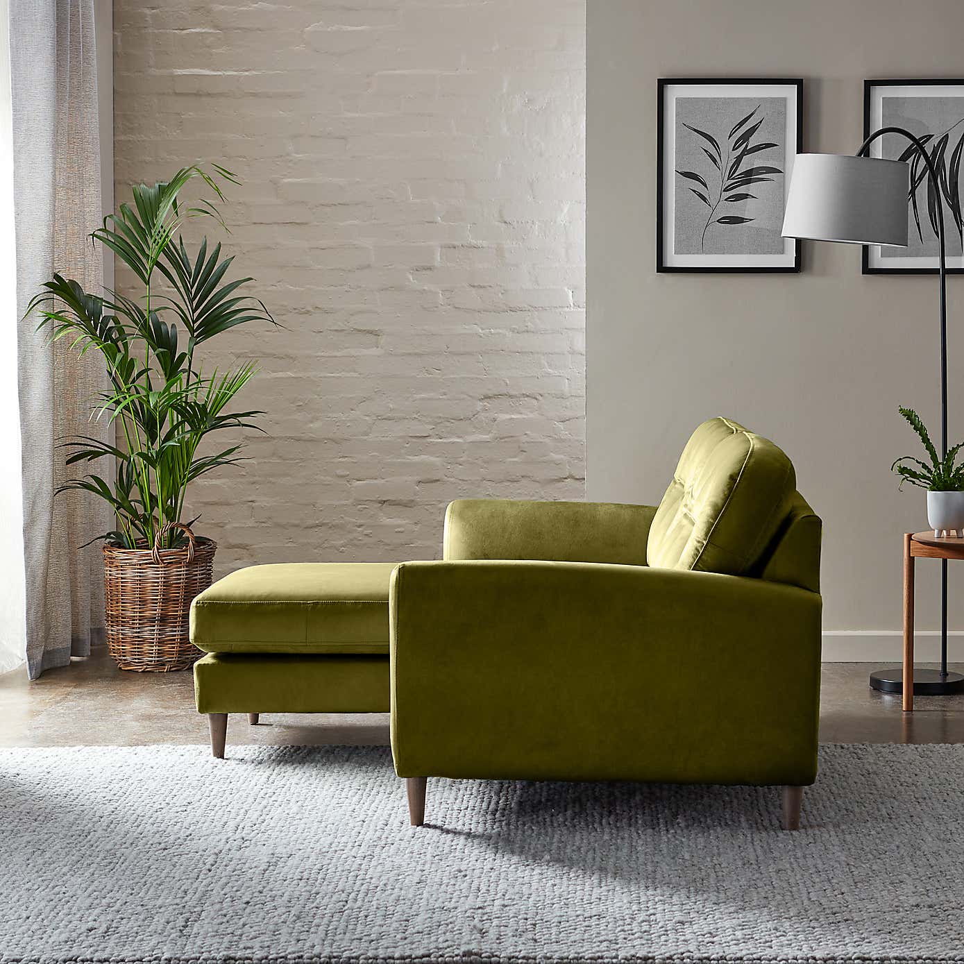 Sven Opulent Velvet Corner Chaise Sofa