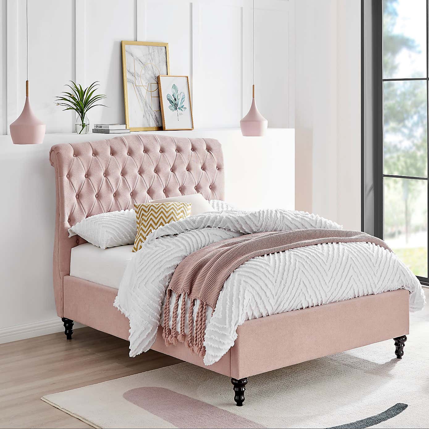 Rosa Velvet Bed