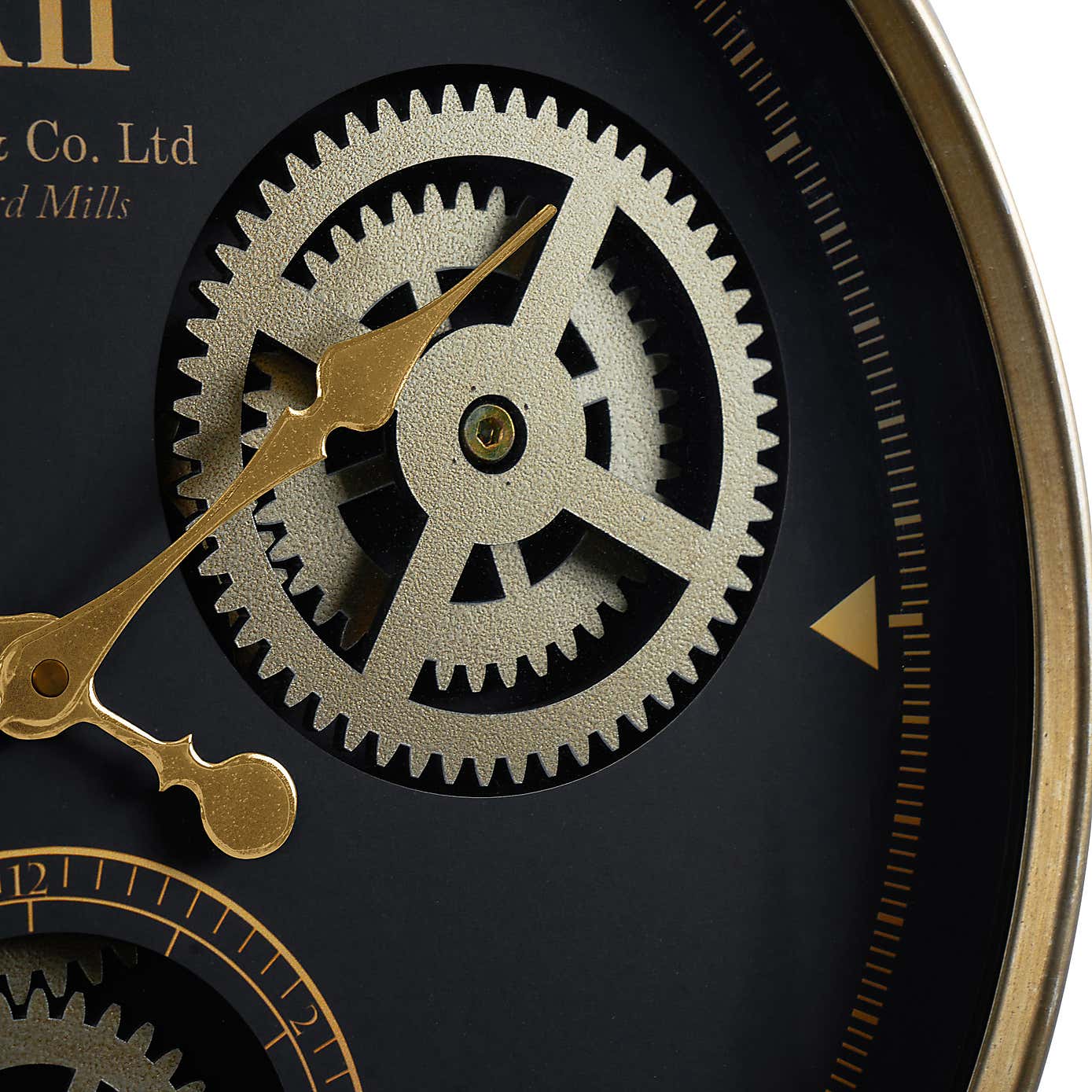 Metal Cog Wall Clock