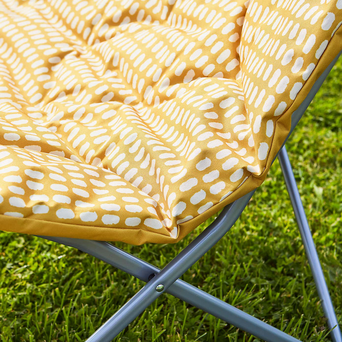 Padded Yellow Ochre Camping Chair