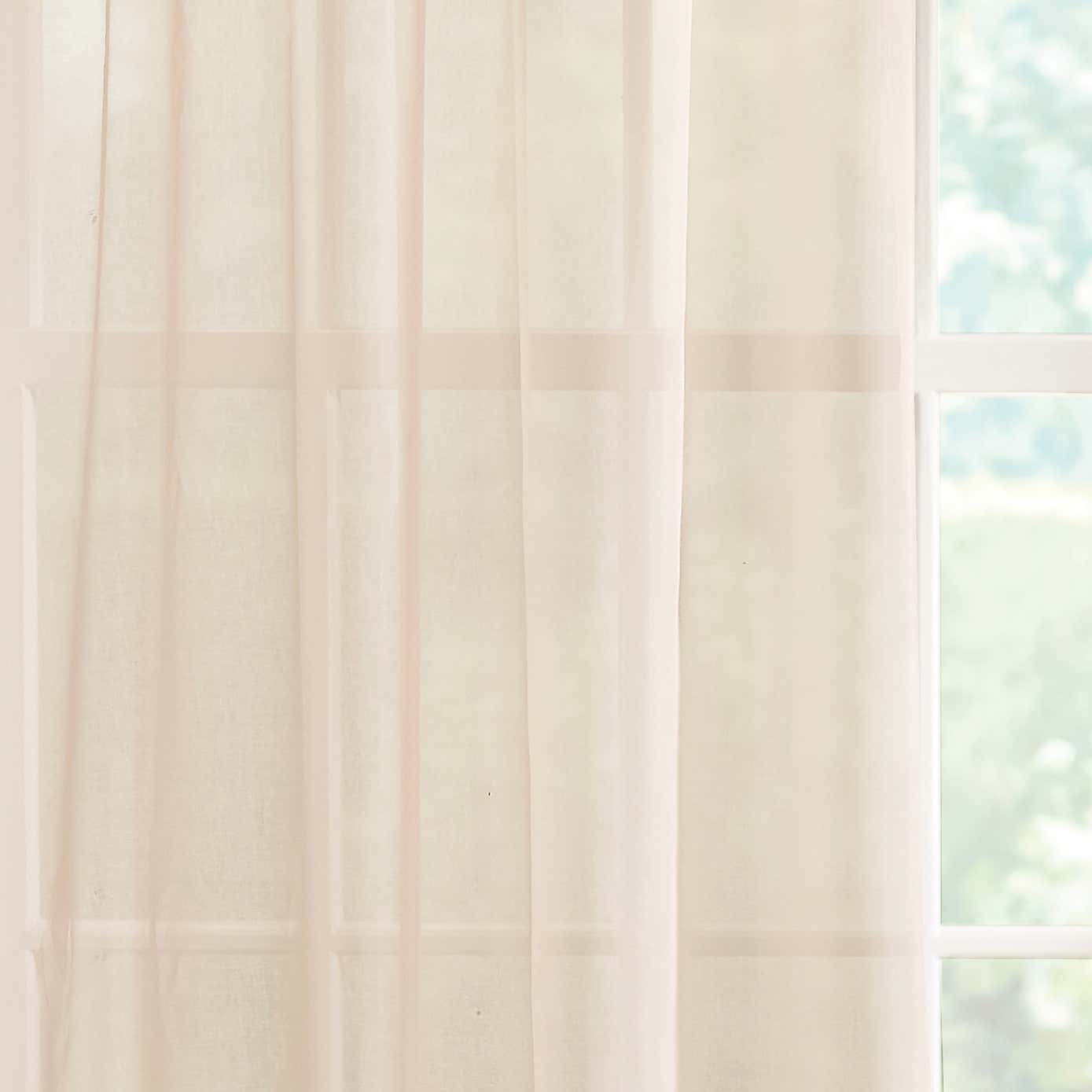 Sheer Elegance Tape Top Single Voile Panel