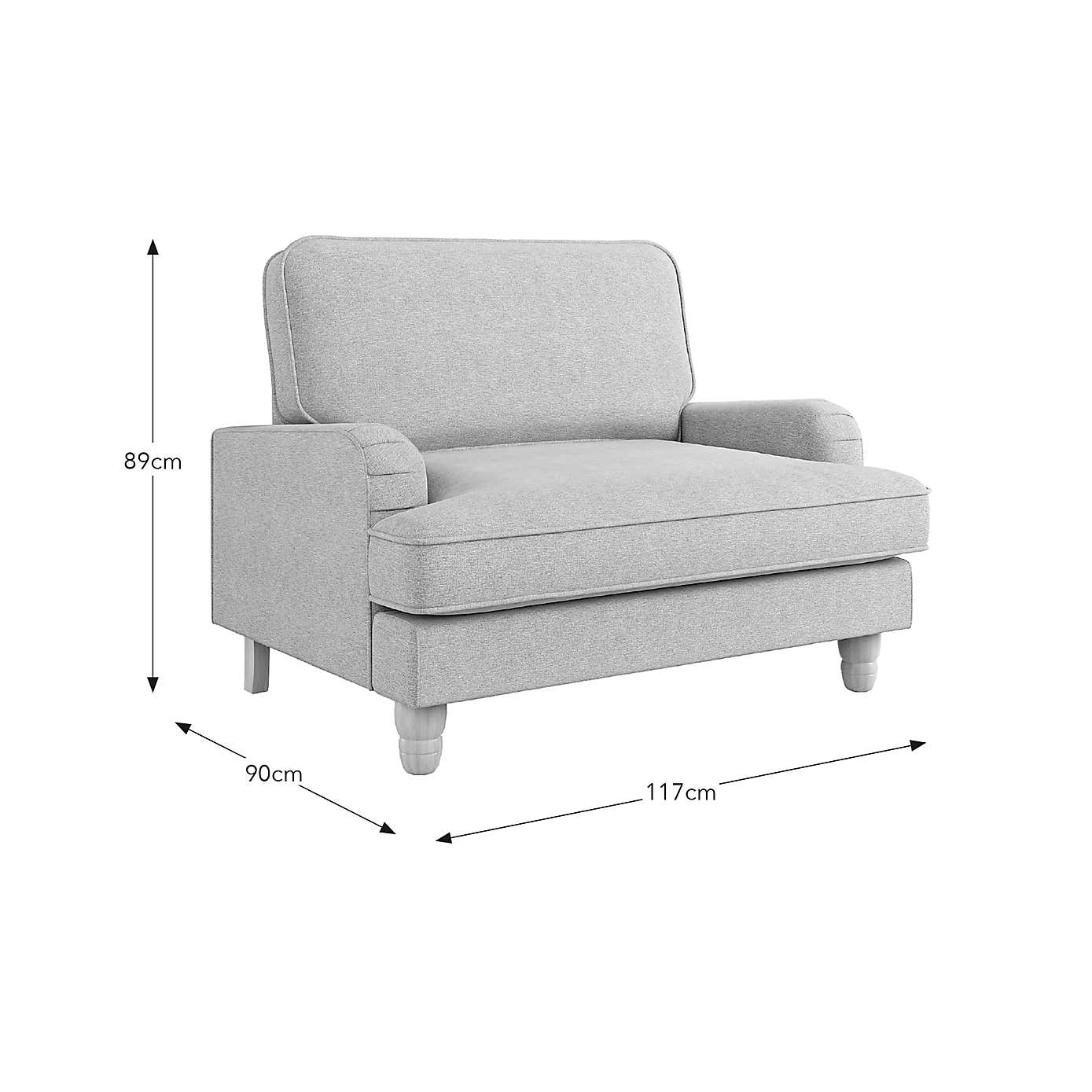 Beatrice Textured Weave Snuggle Chair