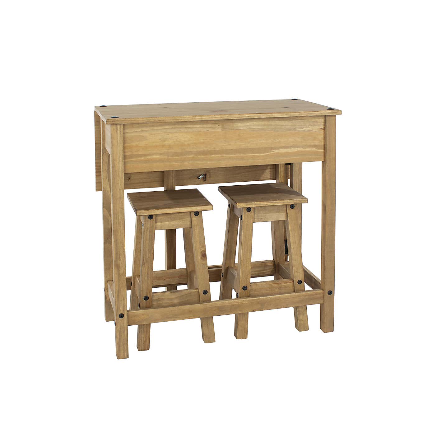 Corona Grey Drop Leaf Table Dining Set