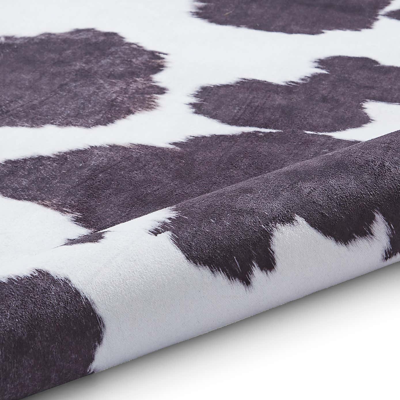 Faux Cow Print Rug