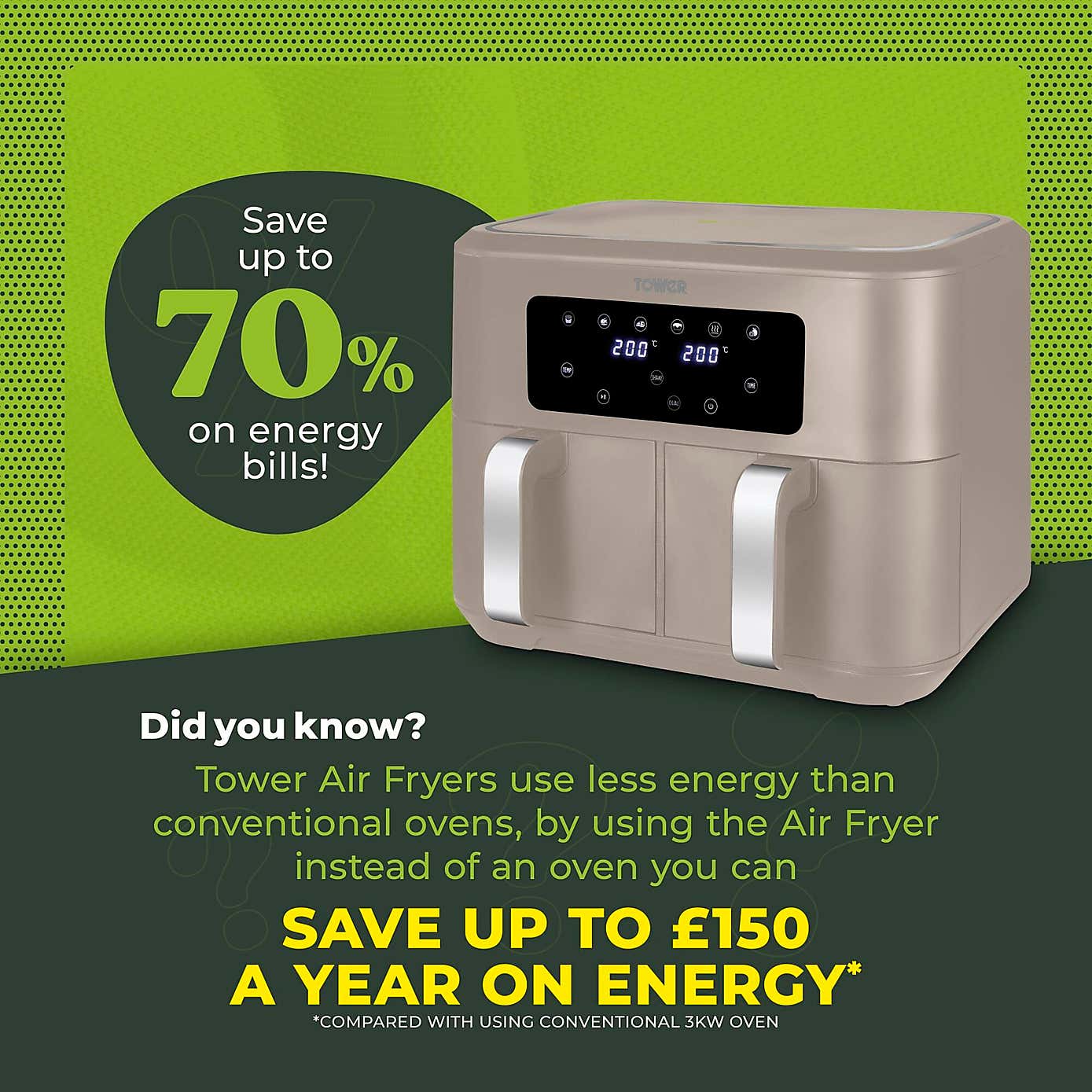 Tower Vortx 8.5L Dual Basket Air Fryer