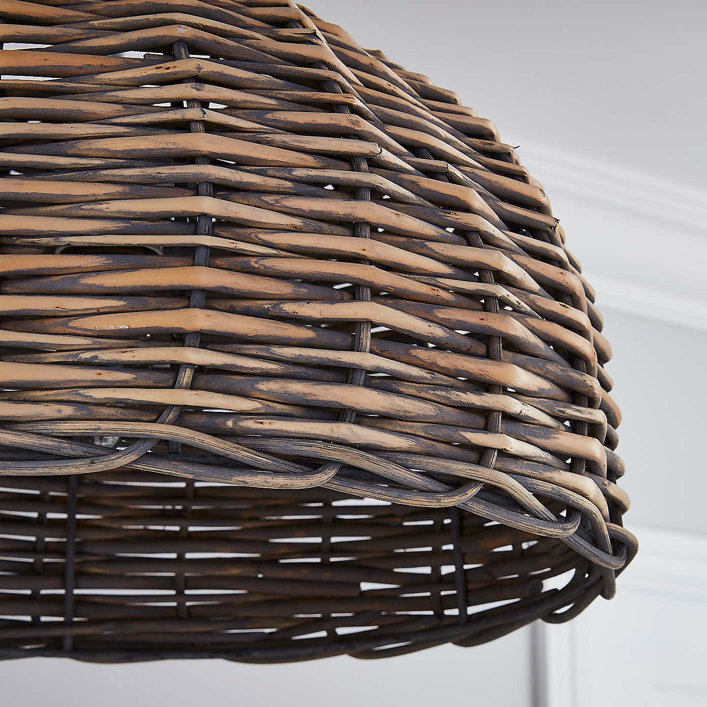 Lari Split Weave Grey Easy Fit Pendant Shade