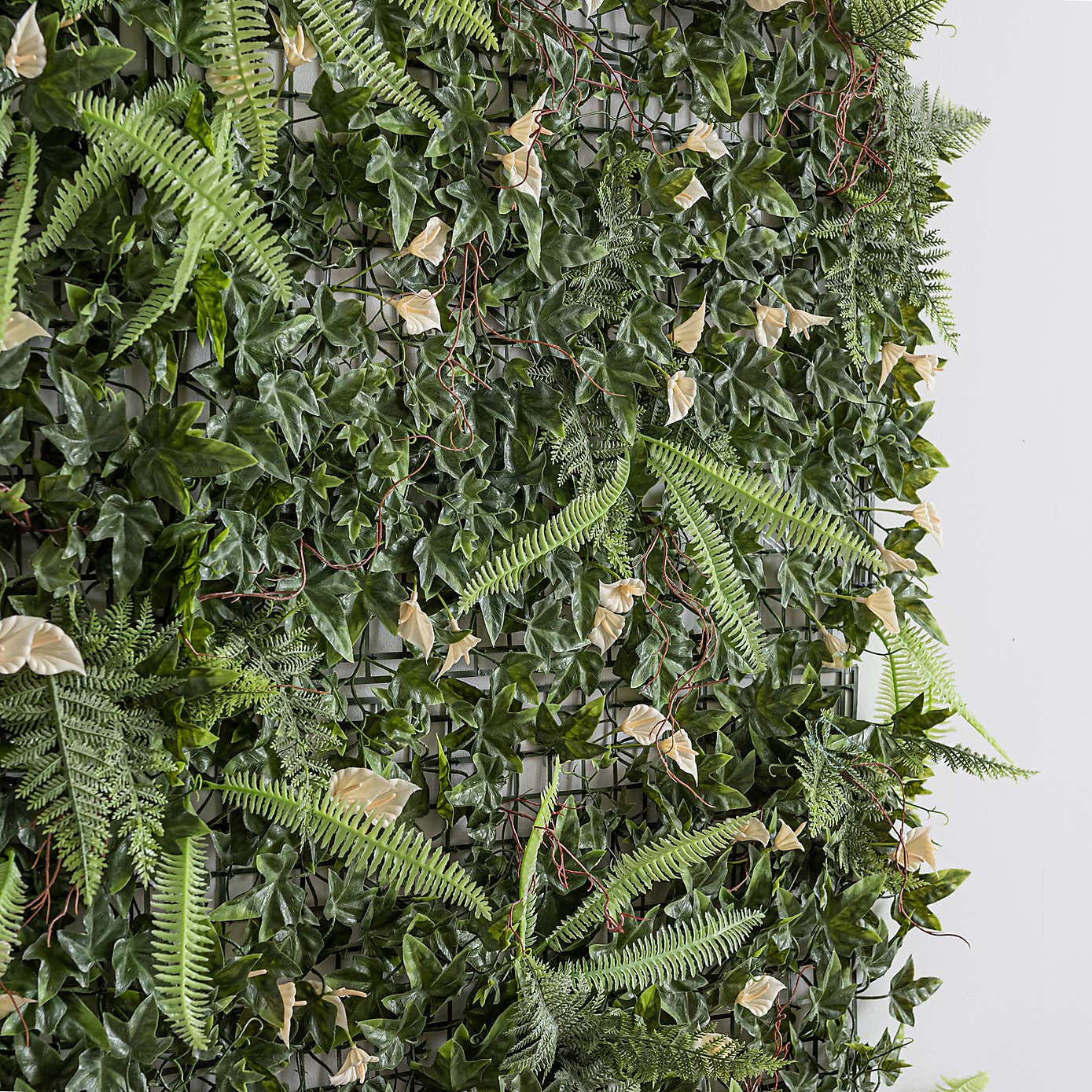 Artificial Lily and Mixed Foliage Wall Panel