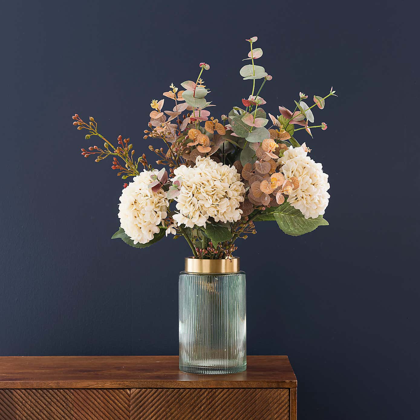 Artificial Cream Hydrangea Bouquet
