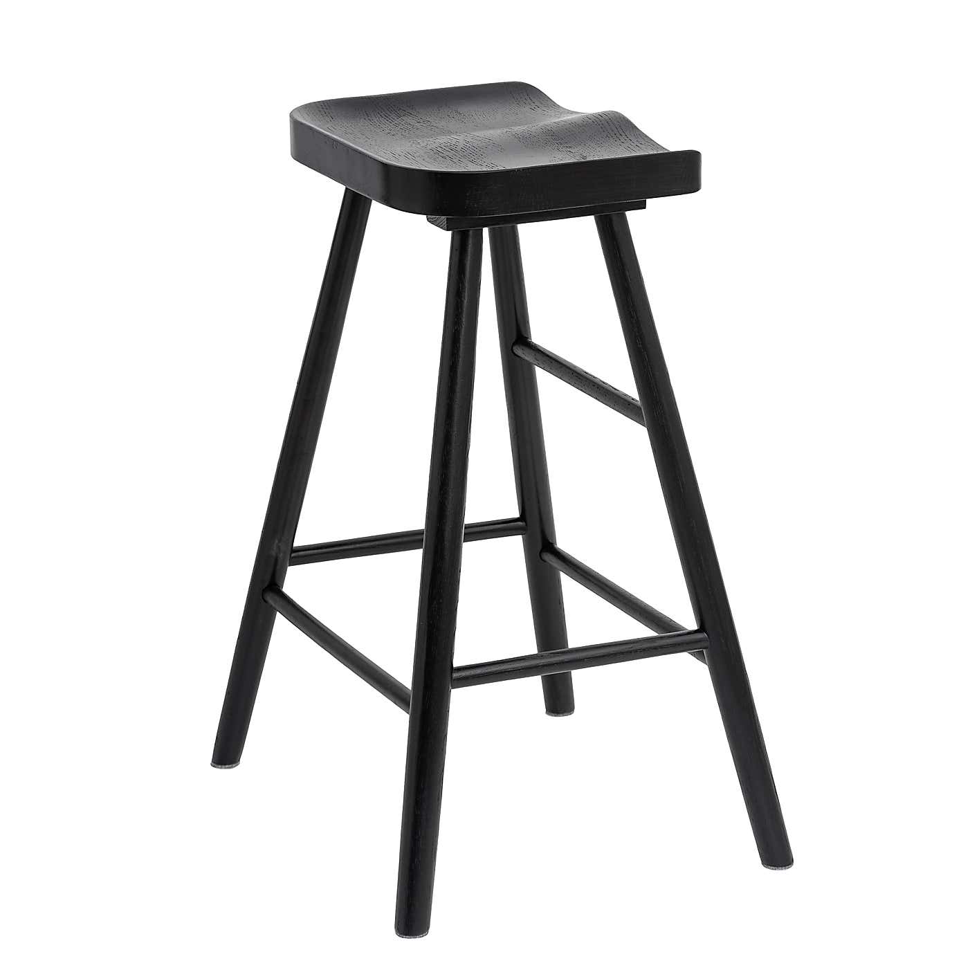 Loxwood Counter Height Bar Stool, Solid Oak
