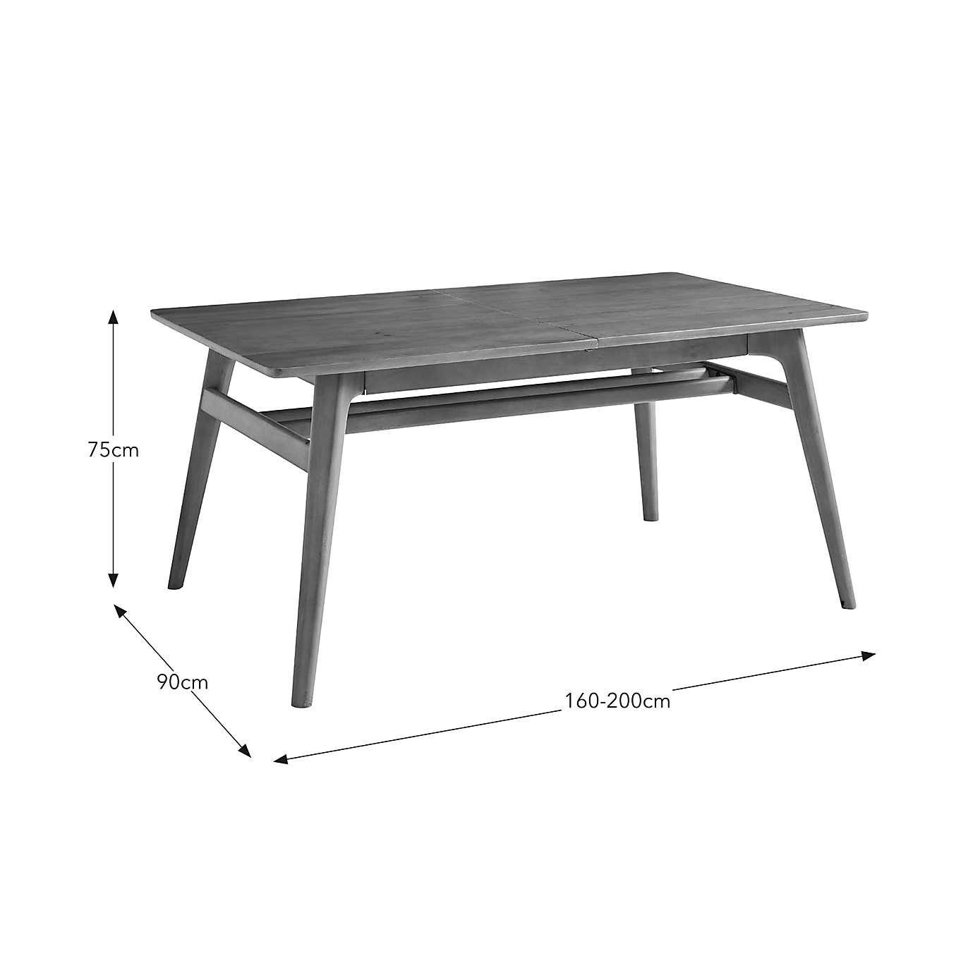 Olsson 4-6 Seater Rectangular Extending Dining Table