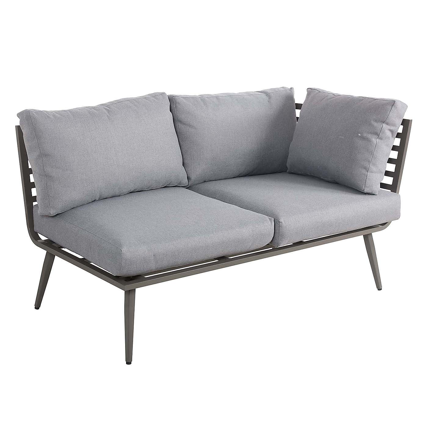 Mayfair 8 Seater 6 Piece Lounge Set with Square Firepit