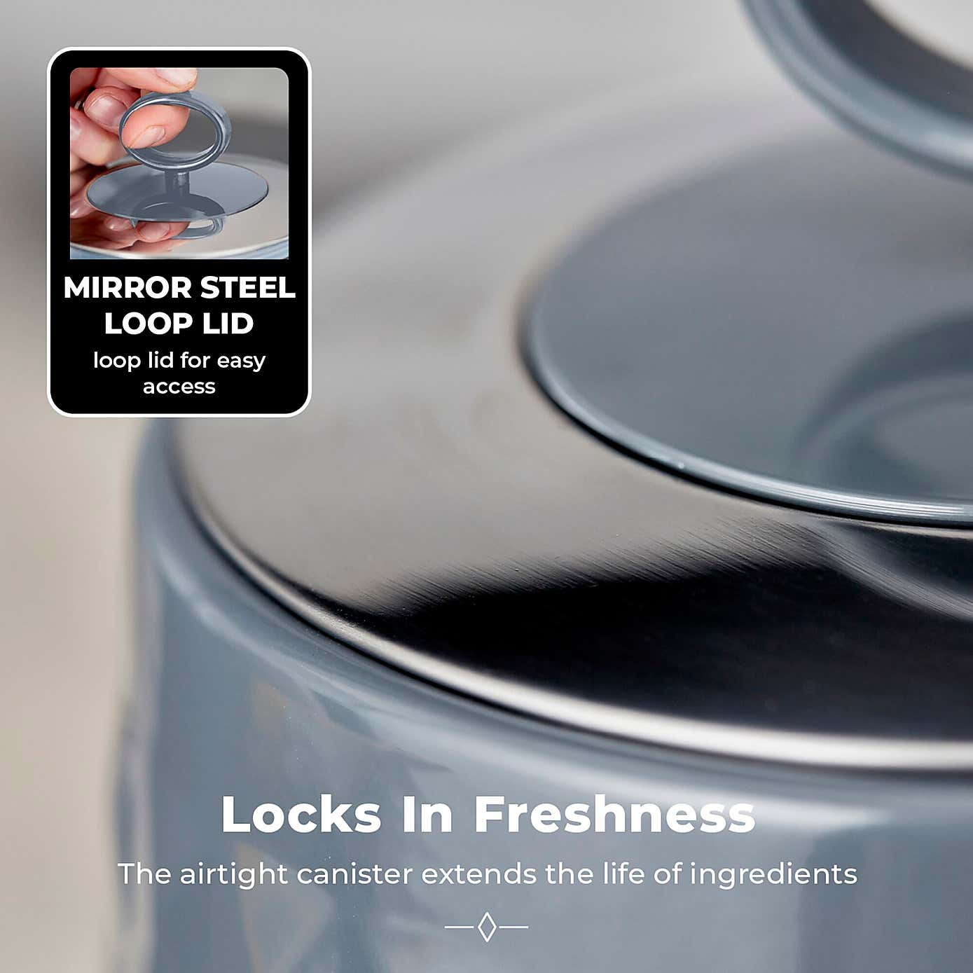 TOWER Solitaire Set of 3 Canisters