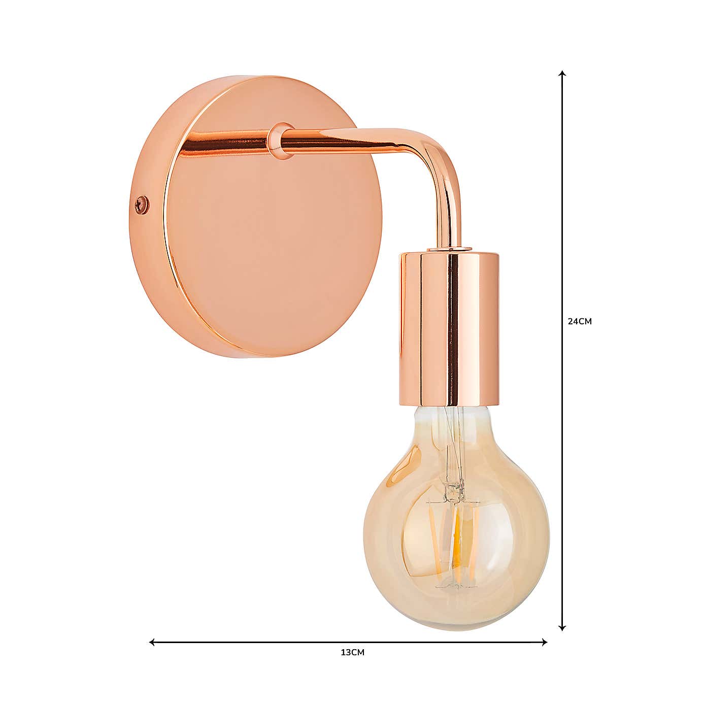 Adonis Copper Wall Light
