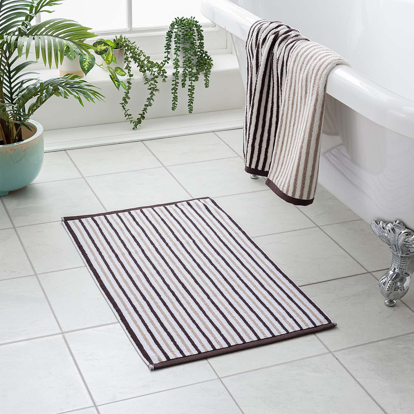 Reversible Stripe Bathmat