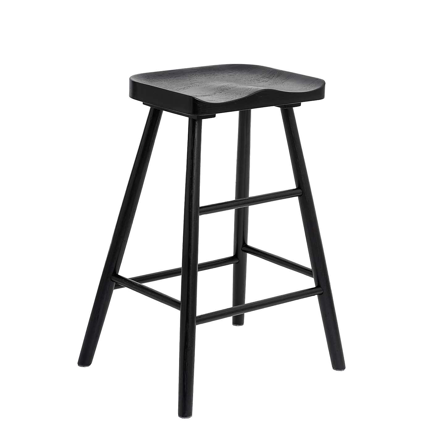 Loxwood Counter Height Bar Stool, Solid Oak