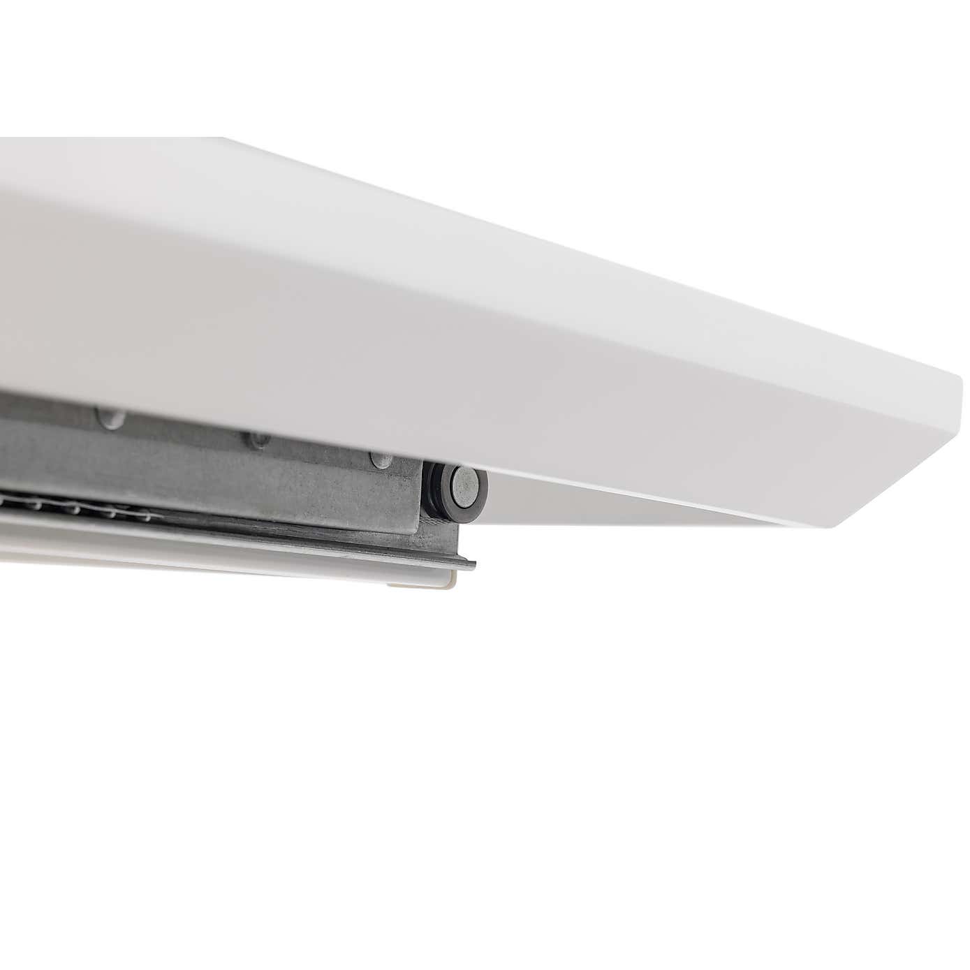 Como High Gloss Extendable Dining Table Grey