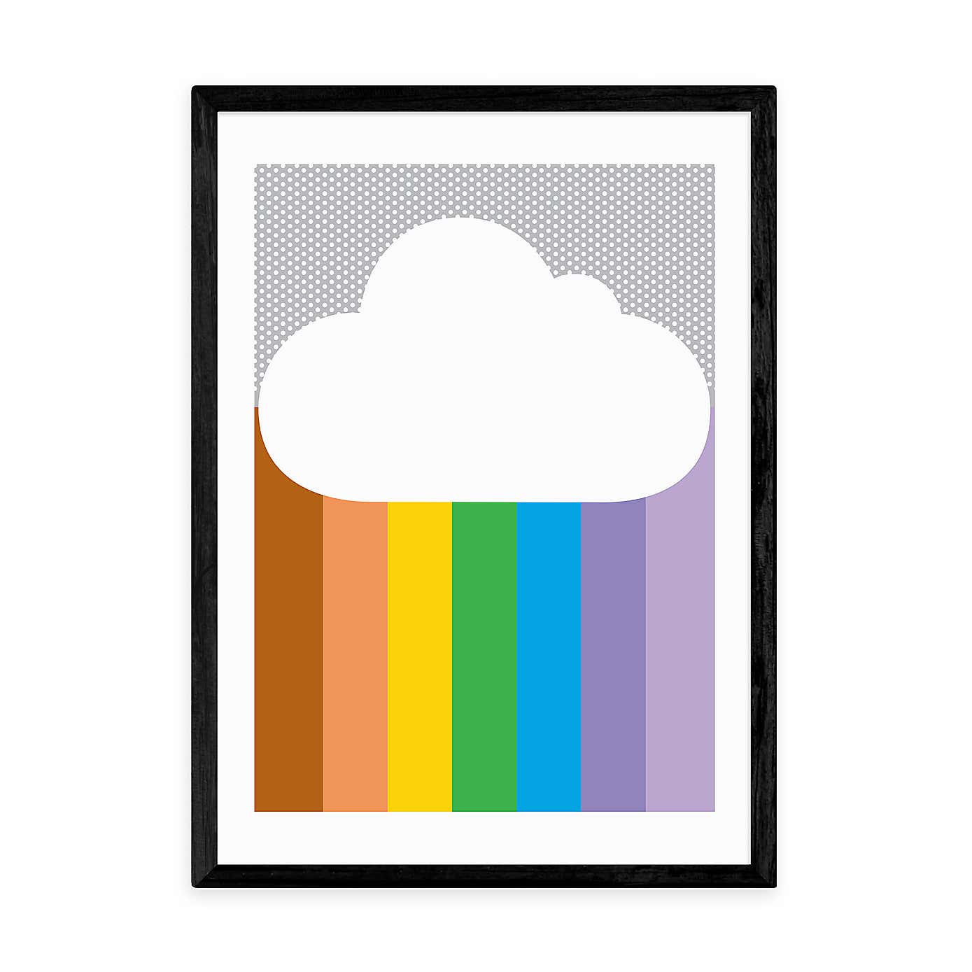 East End Prints Rainbow Cloud Print
