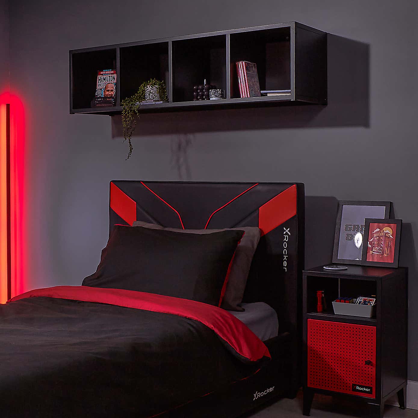 Return - X Rocker MESH TEK Shelf with 4 Cube Storage