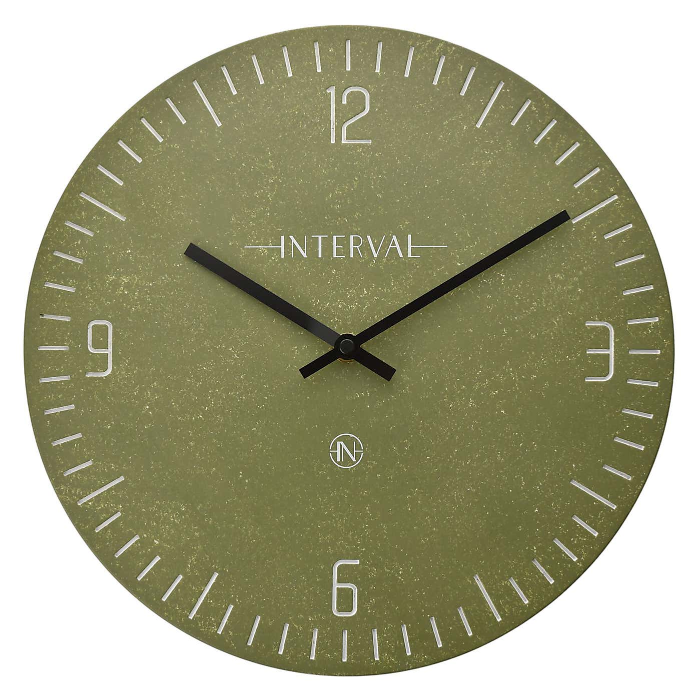 Interval Narrow Baton Resin Wall Clock