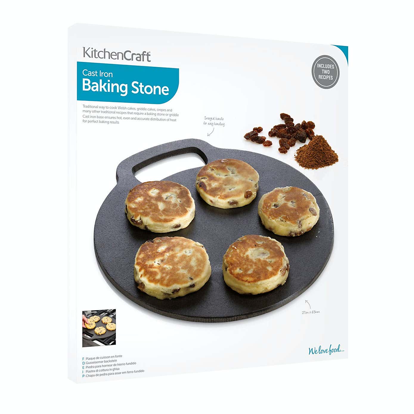 Cast Iron Bread and Pizza Baking Stone