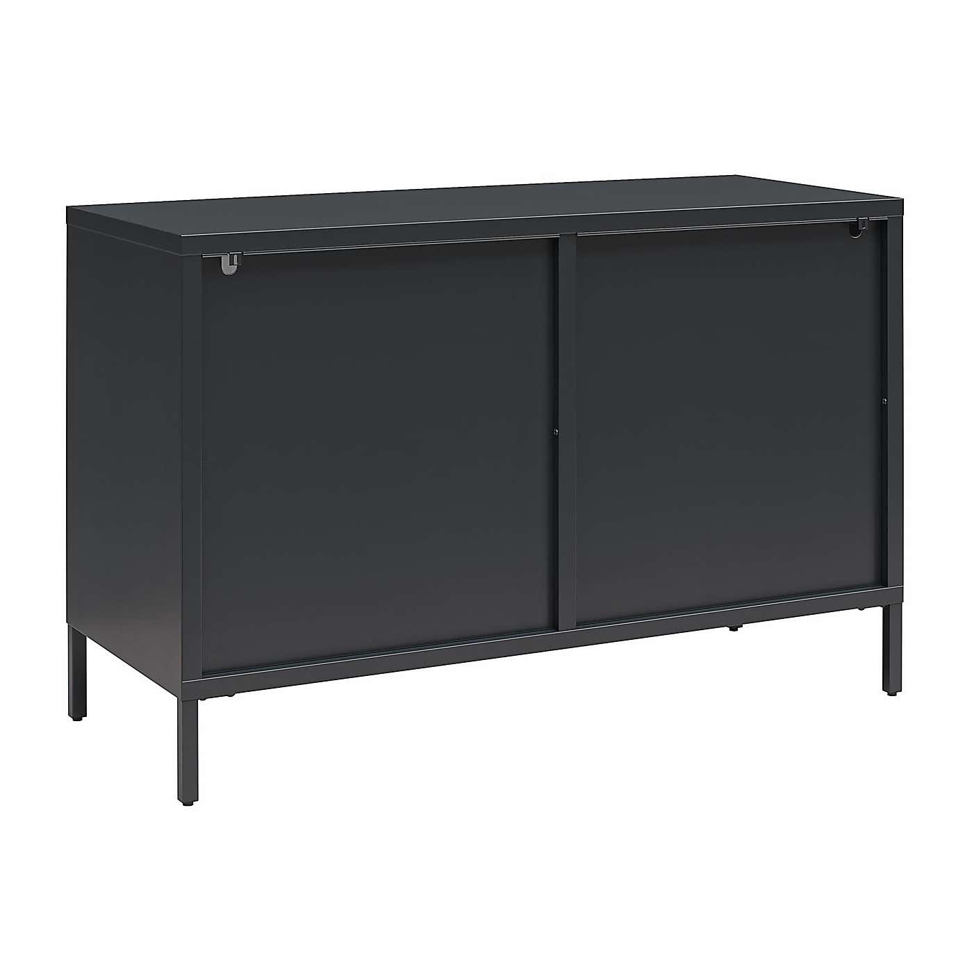 Luna Low Fluted Sideboard, Glass